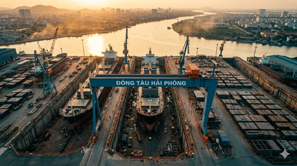 Toàn bộ nhà máy nhìn từ trên cao